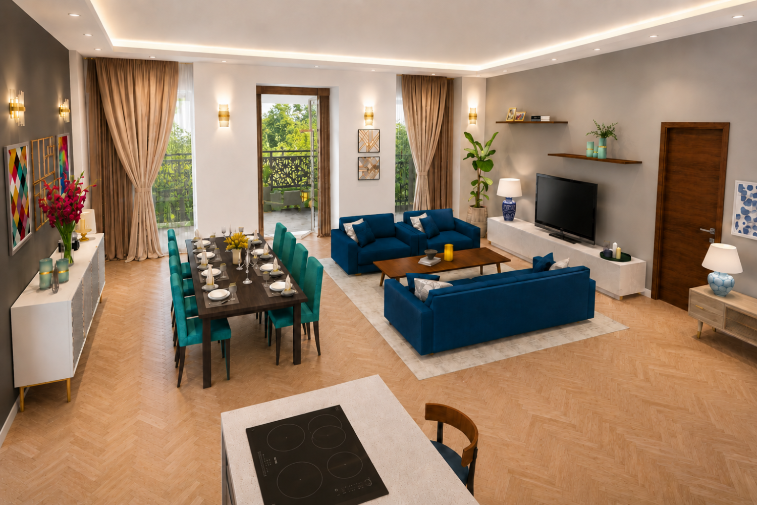 Wohnung 05 render view 2