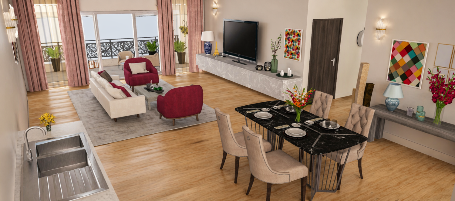 Wohnung 12 Plan render view b