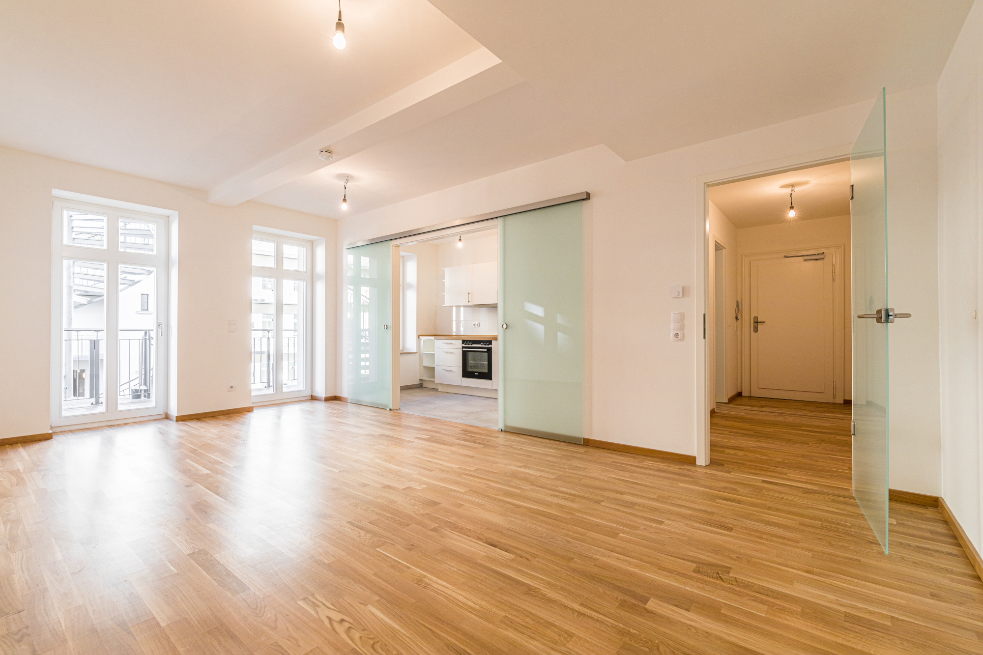 Moderne trifft Historie: Denkmalgeschützte Häuser von Sallinger Frankfurt sind beim Kauf hochwertig saniert.